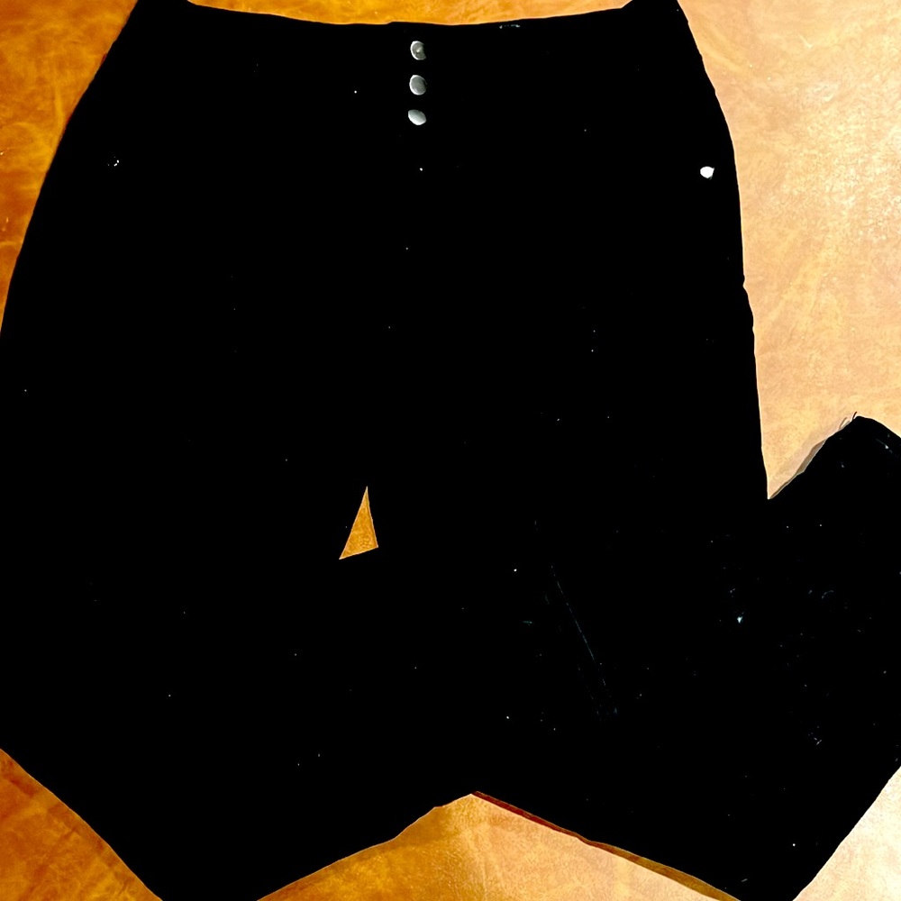 Black xhiliration size 18 high waisted with 3 buttons pants
